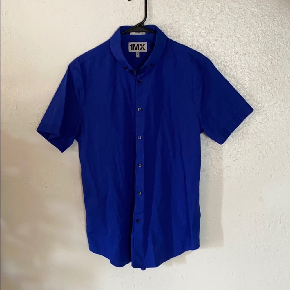Express men’s fitted button down (ss)